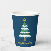 Gobelets En Papier Merry Chrismukkah Cute Hanoukka Christmas Party (Recto)