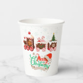 Gobelets En Papier Merry Christmas Candy Train Coffee Mug (Recto)