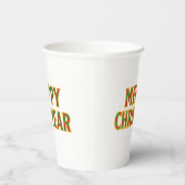 Gobelets En Papier Merry Christmas paper cups (Droite)