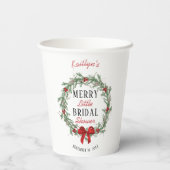 Gobelets En Papier Merry Little Christmas Bridal Shower (Verso)