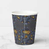 Gobelets En Papier Métal Moulé or et argent bleu (Droite)