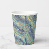 Gobelets En Papier Metallic Pastel Lights Blue Pattern (Droite)