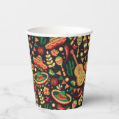Gobelets En Papier Mexican Cinco De Mayo Pattern  (Recto)