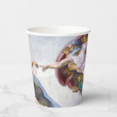 Gobelets En Papier Michelangelo - Création d'Adam, Chapelle Sixtine (Gauche)