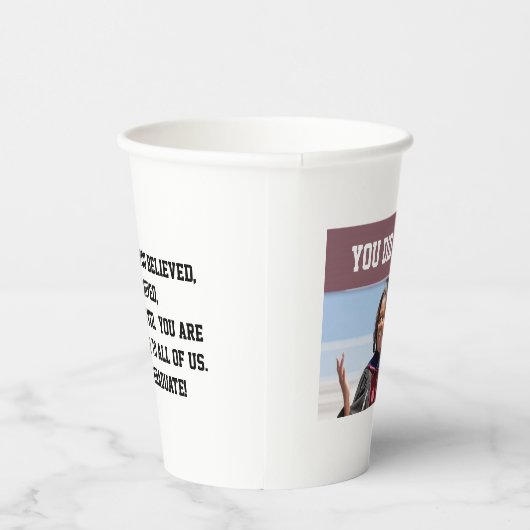 Gobelets En Papier Michelle Obama - Graduation Paper cup (Droite)