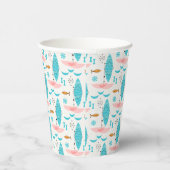 Gobelets En Papier Mid Century Pink Catamaran (Droite)