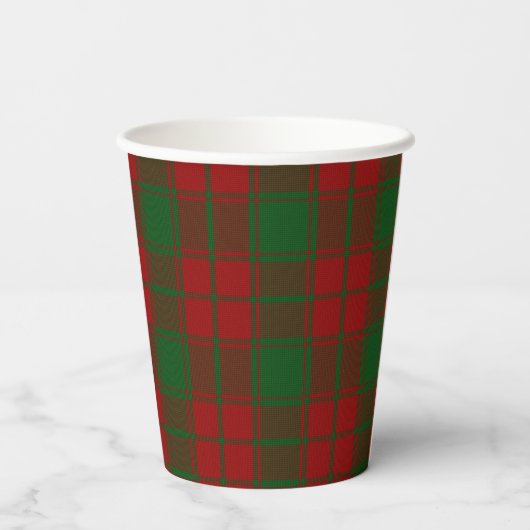 Gobelets En Papier Middleton Tartan Monogrammé (Verso)