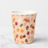 Gobelets En Papier Mignon Automne (Recto)