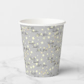 Gobelets En Papier Mignon Genre Neutre Twinkle Twinkle Little Star (Verso)
