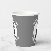 Gobelets En Papier Mignonne diable de Tasmanie personnalisation dessi (Gauche)