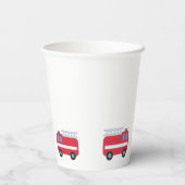 Gobelets En Papier Mignonne fun Dino drive Moteur d'incendie Retour à (Verso)