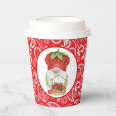 Gobelets En Papier mignonne gnome cachemire (Recto)