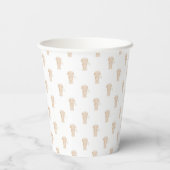 Gobelets En Papier Mignonne long Haired Dachshund Chien de saucisse (Verso)