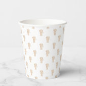 Gobelets En Papier Mignonne long Haired Dachshund Chien de saucisse (Recto)