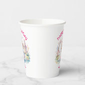 Gobelets En Papier Mignonne Princesse dans Whimsical Wonderland tasse (Gauche)
