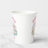 Gobelets En Papier Mignonne Princesse dans Whimsical Wonderland tasse (Droite)