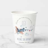 Gobelets En Papier Mignonne rouille Marine Avion Garland Nuage Étoile (Verso)