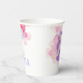 Gobelets En Papier Mignonne sirène rose sous la mer pour les petites  (Droite)