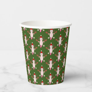Gobelets En Papier Mignons Axolotl de Noël