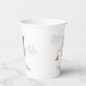 Gobelets En Papier Mignons marshmallows de neige roses (Droite)