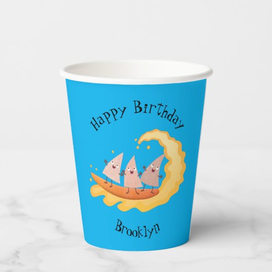 Gobelets En Papier Mignons nachos chips de maïs surf (Verso)