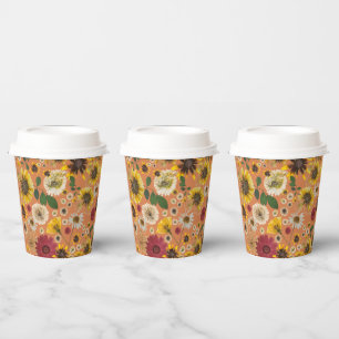 Gobelets En Papier Mikitiez terre natale nature selfloe fleur rose