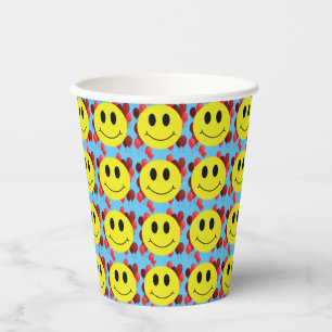 Gobelets En Papier Miles of Smiles Classic Grin Face