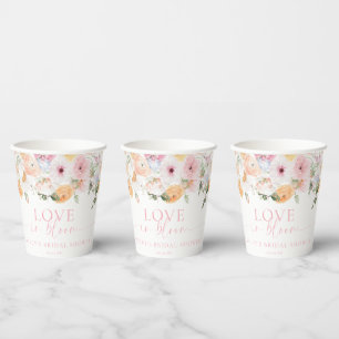 Gobelets En Papier Millie Floral Love In Bloom Baby Shower Nuptial
