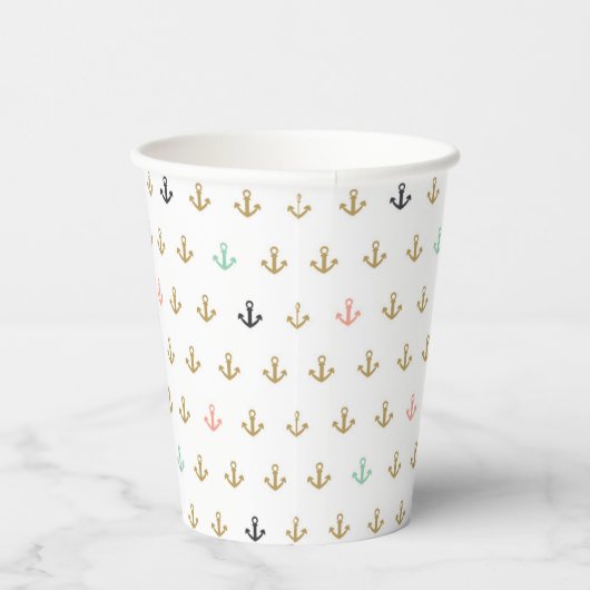 Gobelets En Papier Mini Anchor Pattern (Droite)