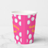 Gobelets En Papier Mini Golf Anniversaire Pink (Droite)