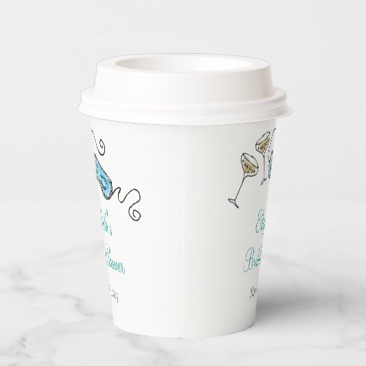 Gobelets En Papier Mini-siècle Cocktail Party Illustré main unique (Droite)