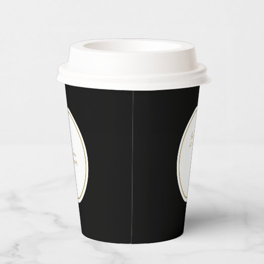 Gobelets En Papier Minimal Cette boisson appartient à Nom personnalis (Droite)