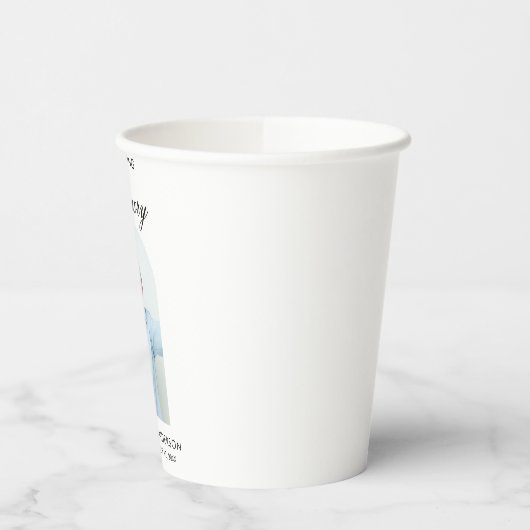 Gobelets En Papier Minimal Simple Photo Arch Memorial (Gauche)