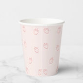 Gobelets En Papier Minimalisme aux fraises (Droite)