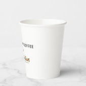 Gobelets En Papier Minimalist Coffee Quote Postcard | Funny Good Inte (Gauche)