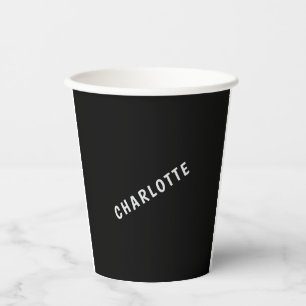 Gobelets En Papier Minimaliste Élégant Classique Professionnel Propre