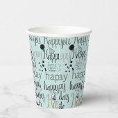 Gobelets En Papier Mint Fun Happy Balloons Birthday (Droite)