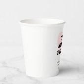 Gobelets En Papier Minuscule Baby shower moderne Humain Shindig (Droite)