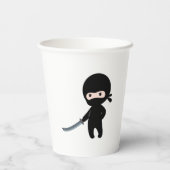 Gobelets En Papier Minuscule Ninja en colère (Verso)