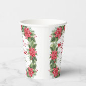Gobelets En Papier Mistletoe Pour Mme Poinsettia D'hiver Baby Shower (Droite)