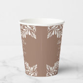 Gobelets En Papier Mocha Brown Talavera espagnol Fiesta Bridal Brunch (Droite)