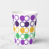 Gobelets En Papier Mod Mardi Gras Points (Droite)