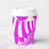 Gobelets En Papier Mod rose et blanc (Gauche)