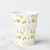 Gobelets En Papier Modèle Bonne Année Doré (Recto)