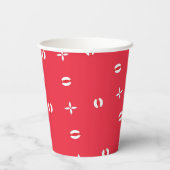 Gobelets En Papier Modèle de charme des fêtes de Noël 09 -  (Verso)