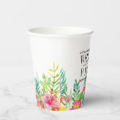 Gobelets En Papier Modèle de mariage de tasse en papier à bordure de (Droite)