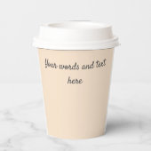 Gobelets En Papier Modèle de photo de fête d'engagement - Ajouter du  (Verso)