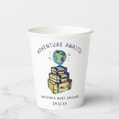 Gobelets En Papier Modern Adventure Travel Baby shower (Verso)