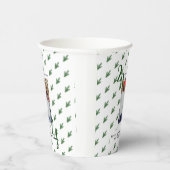 Gobelets En Papier Modern Elegant Christmas theme photo paper cup (Droite)
