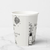 Gobelets En Papier Modern Hand Drawn New Year's Eve Party (Droite)